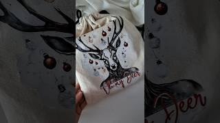 Heat transfer on a bag - tip for present packaging #diy #13arts #craftreel