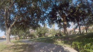 Cycling McAllen Texas going north on 2nd St Trail