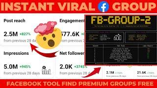 (#2) How to find Premium Facebook Groups With Auto Post & Approval || Facebook Group Tool Free 2023