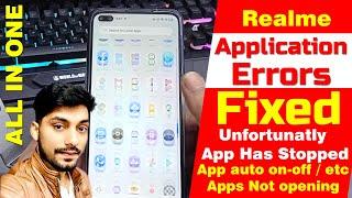 How to Fix Apps Crashing on Realme | Realme Application Error, Unfortunately App Has Stopped Android