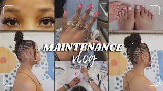 Maintenance Vlog | Hair + Acrylic Nails + Toes + Lashes + Eyebrows | Ep. 3