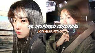 AE Inspired coloring tutorial on Alightmotion  (+Preset) | Kpop quality tutorial | #kpopedit