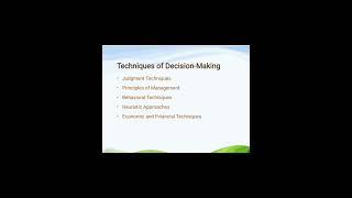 TECHNIQUES OF DECISION MAKING #viral #aiou #8617 #aiou_updates #aioubooks #jhwconcepts