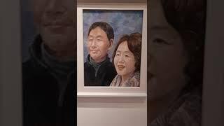 제1회부산국제미술대전(마지막날)박문화-돌칼과 빙열 끝부분에 내모습셀카~^^  (2018년12월4일)