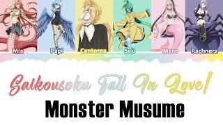 Monster Musume   Saikousoku Fall In LOVE! Lyrics color code (HanRomEng) By Dbals5609