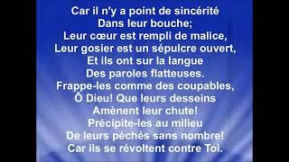 PSAUME 5 - PSAUME EN CHANSON BIBLIQUE