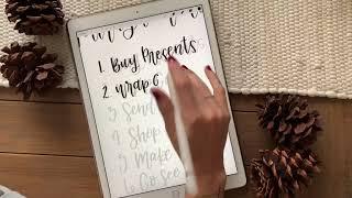 My Holiday To-Do List - iPad Lettering Video