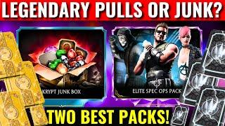 MK Mobile | Elite Spec Ops Pack and Krypt Junk Pack Opening |Legendary Pulls or Junk?