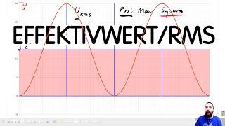 〰️Effektivwert von Sinus  RMS und Gleichrichtwert verstehen und berechnen