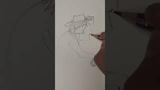 Simple Drawing Fire Fist Ace#shorts #drawing #art #artist #ace #anime #onepiece #sigma