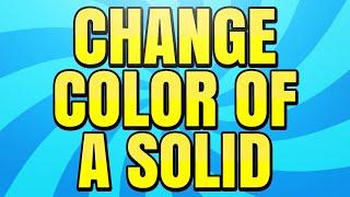 How to Change Color of a Solid in After Effects CC