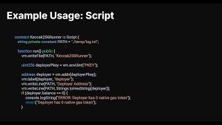 Forge Scripting: Deploying contracts & executing functions made easy