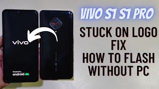 Vivo 1920 Stuck On Logo Flash Without Pc | Vivo S1 Pro Auto Reboot Issue Solved