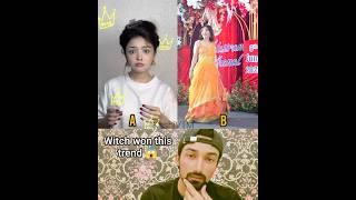Shaky X Simpal Kharel Vs Khushi witch won? who is your fvrt? A Vs B #shaky #trending #reels #shorts