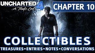 Uncharted 4 - Chapter 10 All Collectible Locations, Treasures, Journal Entries, Notes, Conversations