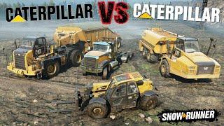 Caterpillar 770G vs 745C vs CT680 vs TH357 | SnowRunner Truck vs Truck | BabooWik