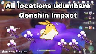 All locations udumbara Genshin Impact