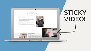 Create a Sticky Video on Scroll (Ultimate Addons for Elementor)