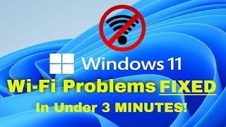 How to Fix Wifi Connection on Laptop Windows 11 -  Solve WiFi Problems [Tutorial]