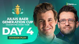 Magnus v Levon & Alireza v Grischuk In Winners SF! Julius Baer Generation Cup DIV I