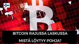 Bitcoin rajussa laskussa. Mistä löytyy pohja?