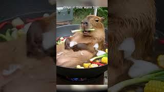 Relax Like a Capybara—Warm Baths and Tasty Treats! 