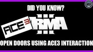 Open doors, use ladders and more using ACE3 interaction! | Arma 3 - ACE3 - Did you know?