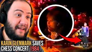 Karin Glenmark saves Chess Concert 1984 - TEACHER PAUL REACTS