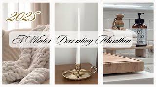 A Winter Decorating Marathon 2025 | Decorate With Me | Whole House Reset