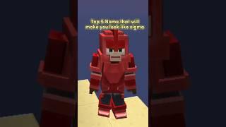 Top 5 best name in blockman go