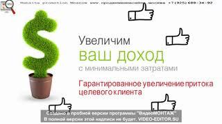 Продвижение сайтов Website promotion Moscow