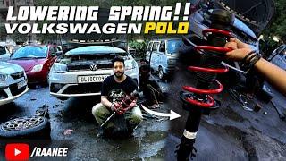 My Polo Got New LOWERING SPRINGS  | Polo Modified | Volkswagen Polo 2023 | Car Lowering Suspension