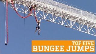 TOP FIVE BUNGEE JUMPS | PEOPLE ARE AWESOME