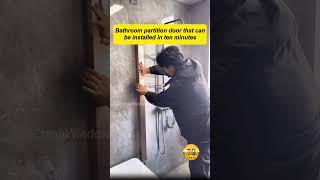 The bathroom is not separated into dry and wet areas? With this invisible folding door