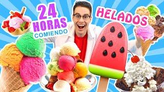 24 HORAS COMIENDO HELADOS RETO El Gallinero de Mike