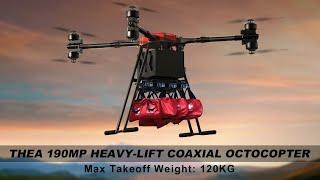 THEA 190MP Heavy-Lift Drone – 45-Min Max Flight Time for Firefighting & Logistics!