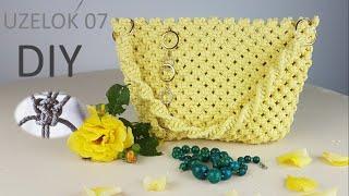 Macrame bag |Tutorial on creating a macrame bag | uzelok 07