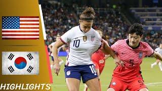 USA vs Korea Republic  | Friendly International Women - Highlights All Goals 21/10/21