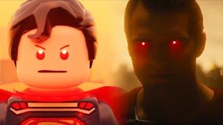 Snyder's Cut Nightmare Scene Side by Side Comparison in LEGO