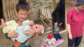 Abandoned by their mother, the difficult life of two poor orphans