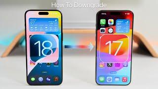 How To Downgrade iOS 18 to iOS 17 Without Losing Any Data