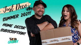 Home decor subscription box - Just Deco | Summer 2021