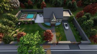 3D Villa With Garden #1 | Sketchup and Lumion | Video Render