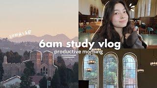 6AM PRODUCTIVE STUDY VLOG  essay grind, midterm results, morning routine, ucla campus life, classes