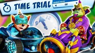 Crash Team Racing Nitro-Fueled - All Emperor Velo XXVII Ghosts in Mirror Mode