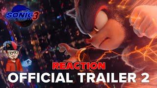 Sonic the Hedgehog 3 | Official Trailer 2 | Reaction (NMGSmash Reacts) (SHADOW HAVES A GUN!!!!)