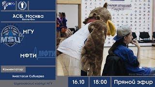 Баскетбол. МССИ XXXII. АСБ МОСКВА. МГУ - МФТИ