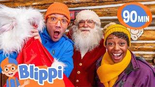 Blippi and Meekah's Adventure with Santa! Full Christmas Movie for Kids