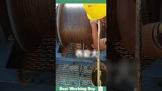 Best working day #1460 The process of applying grease to the rope