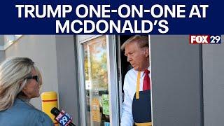 Inside Donald Trump's visit to McDonald's in Bucks County